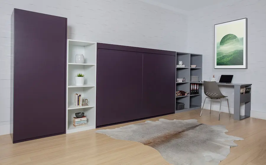 Indigo wall bed closed