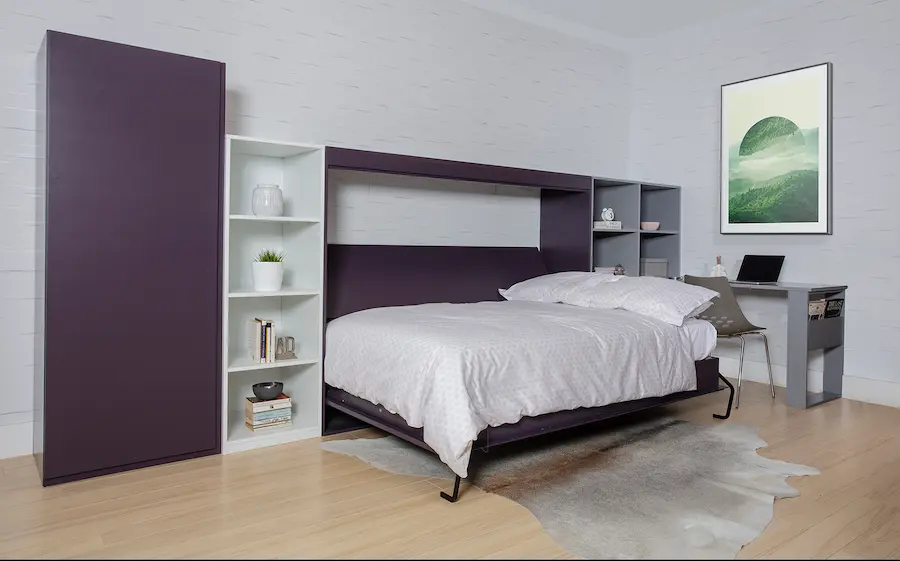Indigo wall bed open