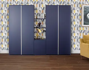 Wall bed with integrated desk
