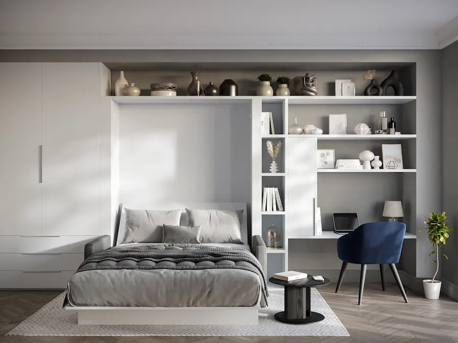 Sofa wall bed open