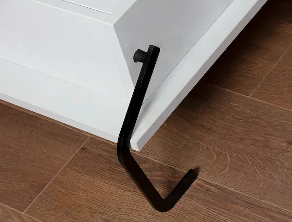 Wall bed with auto leg