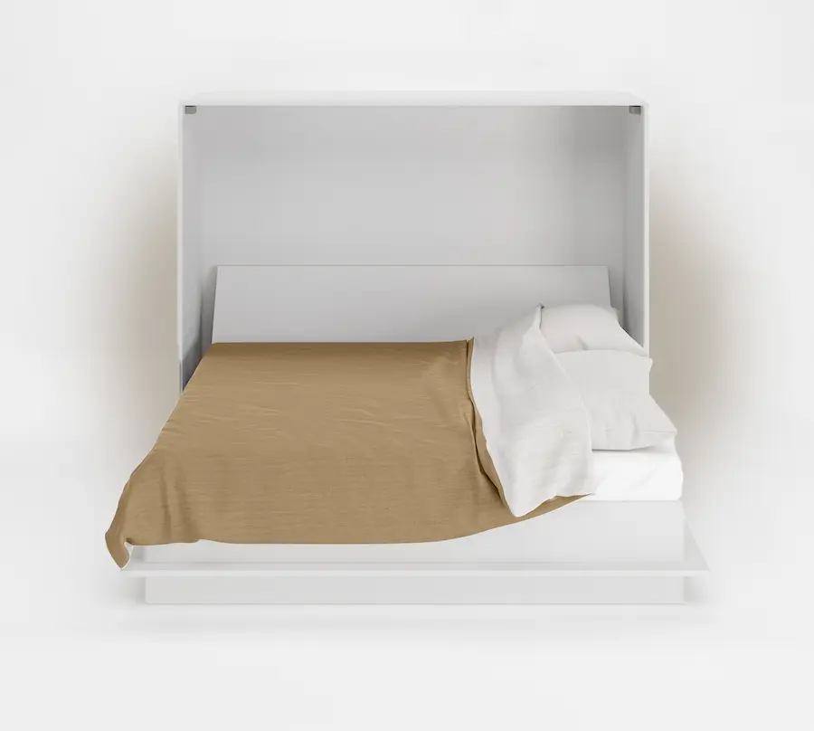 Horizontal side-opening wall bed